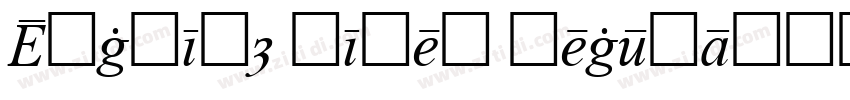 English Times Regula字体转换